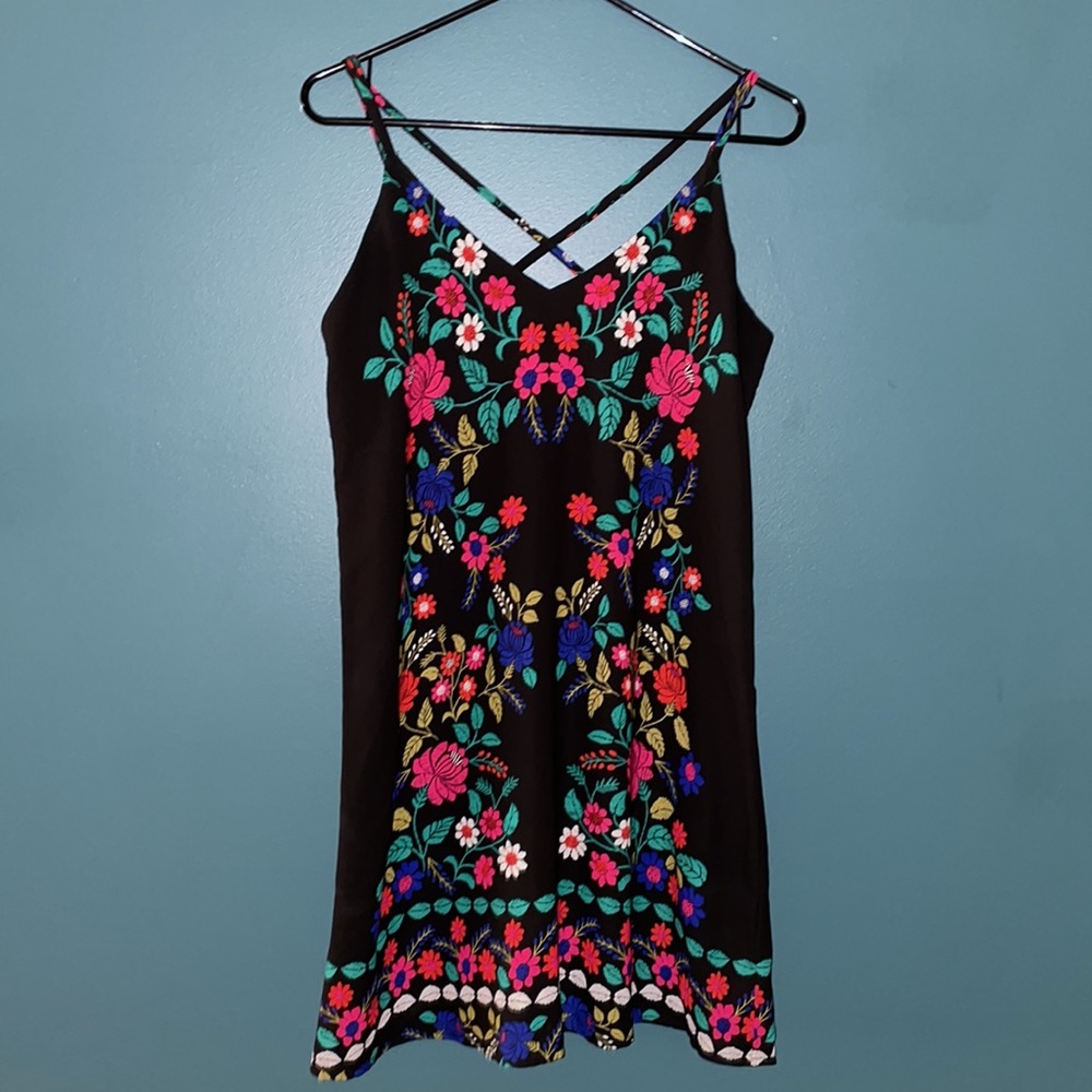 Vibrant Boho Shift Dress